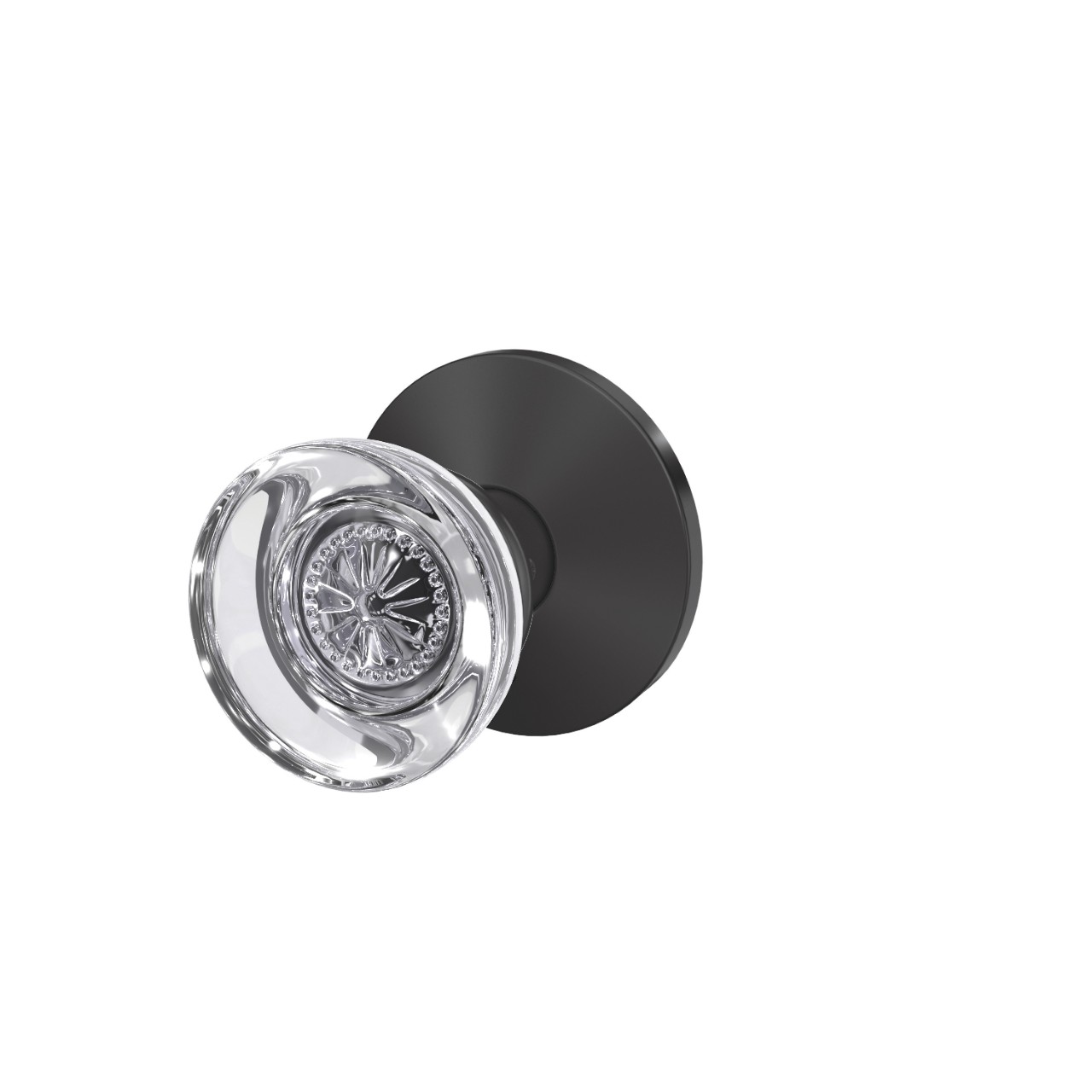 Custom Hobson Glass Non-Turning Knob