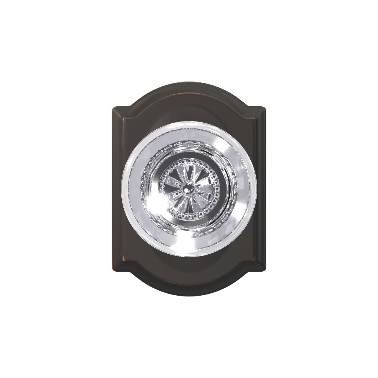 Custom Hobson Glass Non-Turning Knob