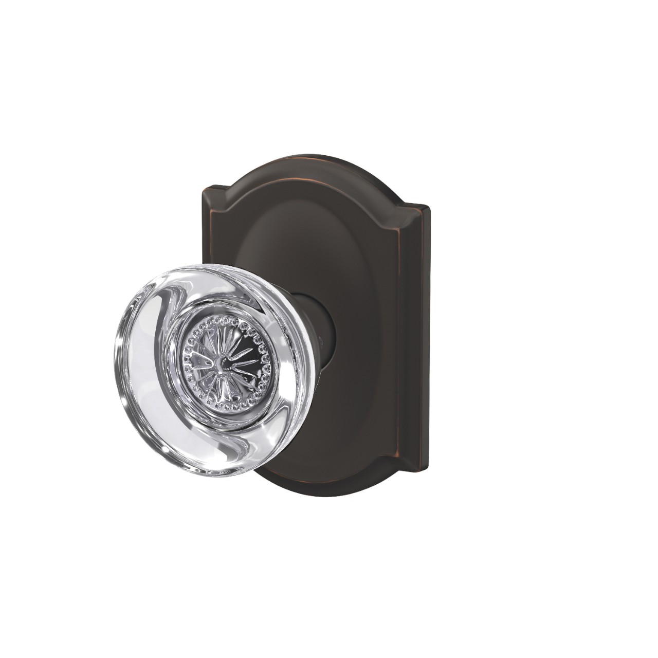 Custom Hobson Glass Non-Turning Knob