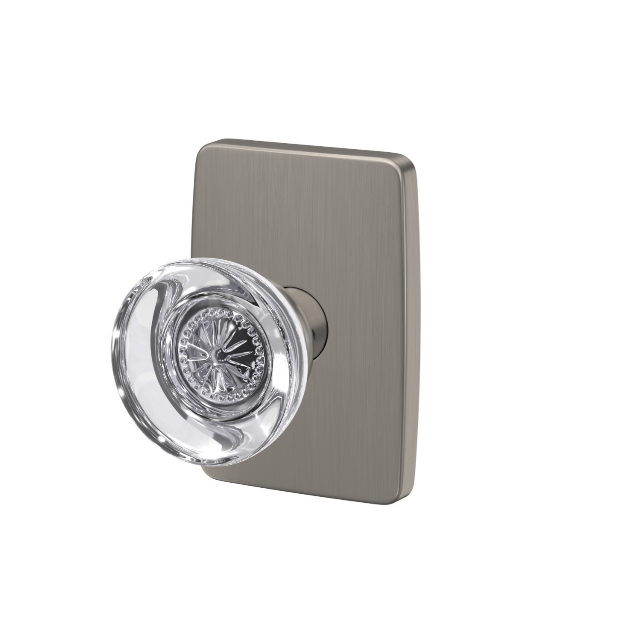 Custom Hobson Glass Knob Hall-Closet and Bed-Bath Lock