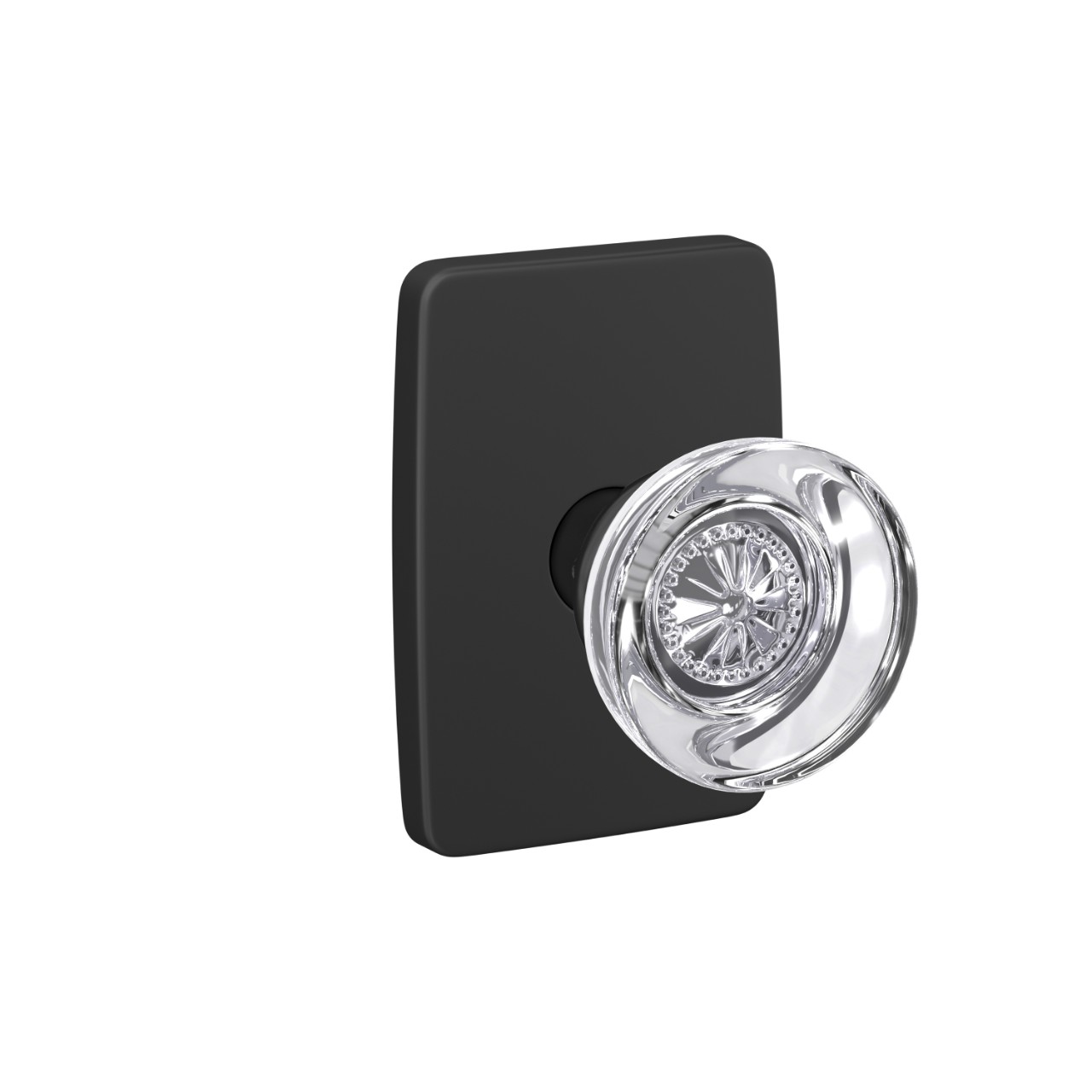 Custom Hobson Glass Knob Hall-Closet and Bed-Bath Lock