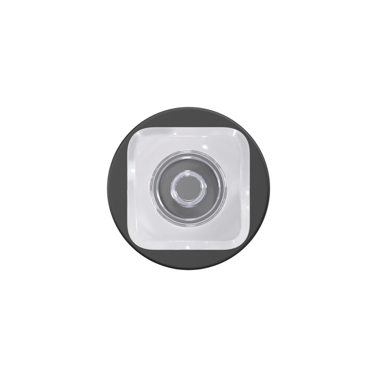 Custom Kyle Hall-Closet and Bed-Bath Lock Glass Knob