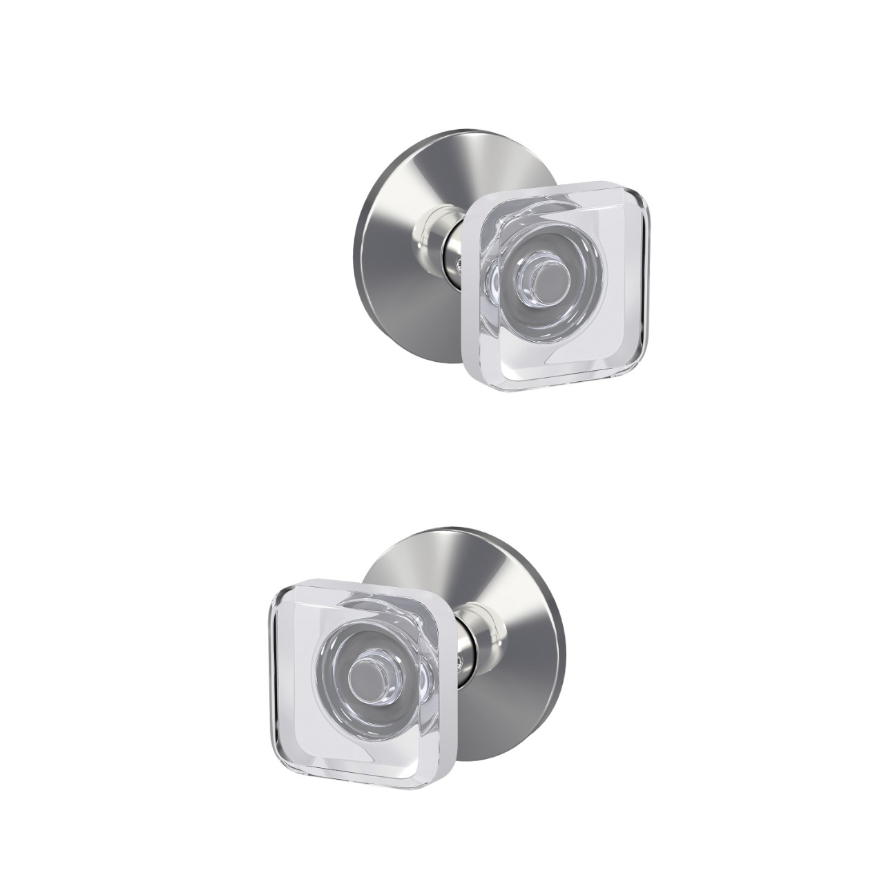 Custom Kyle Hall-Closet and Bed-Bath Lock Glass Knob