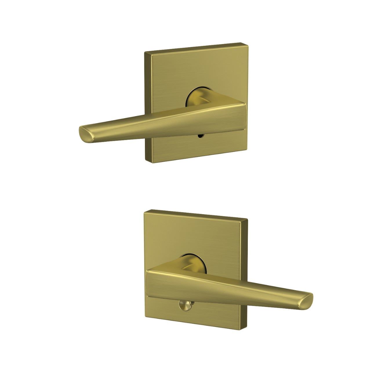 Custom Eller Lever Combined Interior Hall-Closet and Bed-Bath Lock