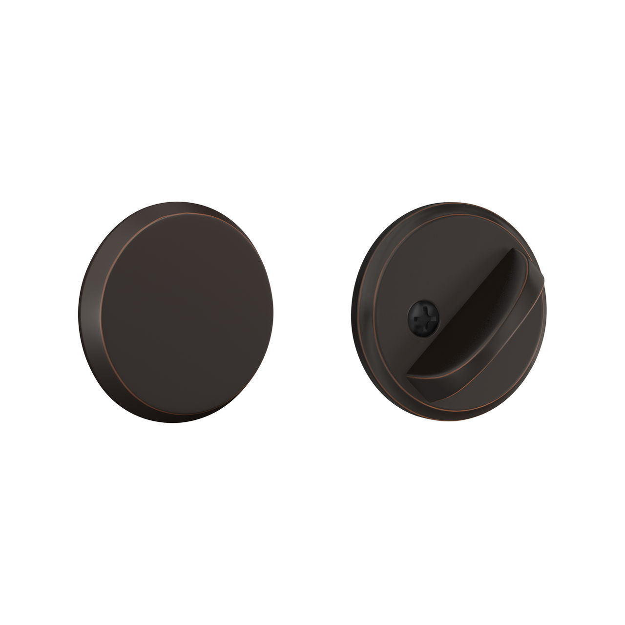 One Sided Deadbolt with Exterior Plate