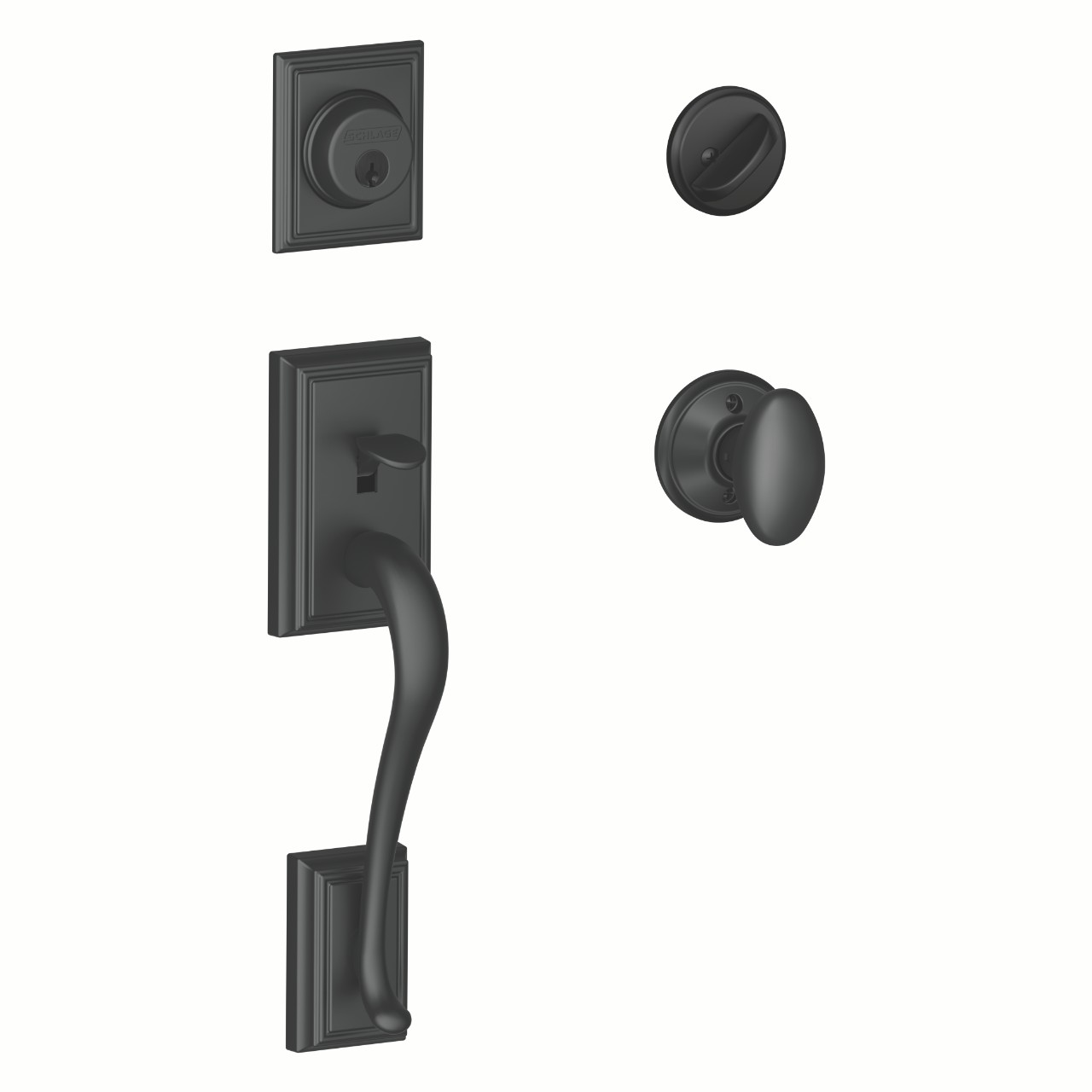 Single Cylinder Handleset and Siena Knob