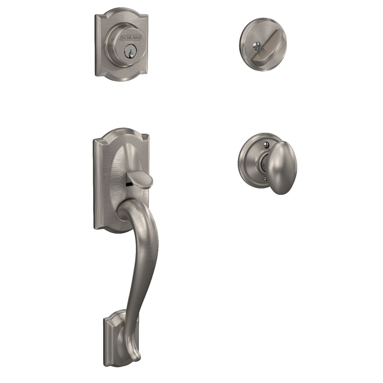Single Cylinder Handleset and Siena Knob