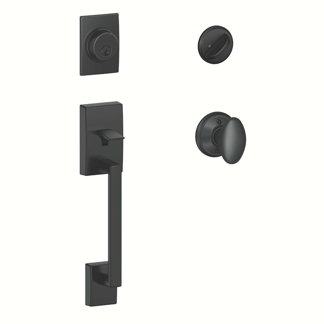 Single Cylinder Handleset and Siena Knob