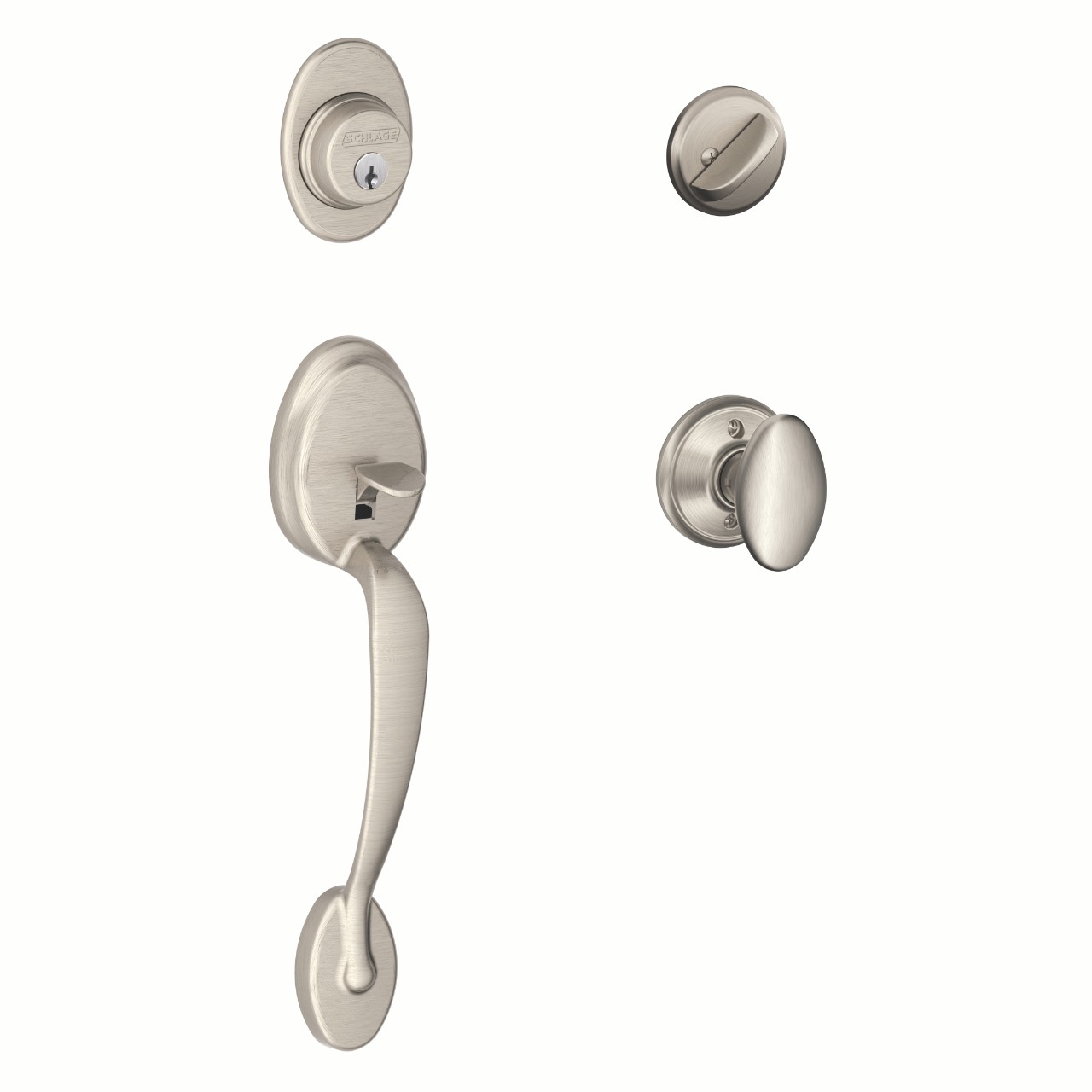 Single Cylinder Handleset and Siena Knob