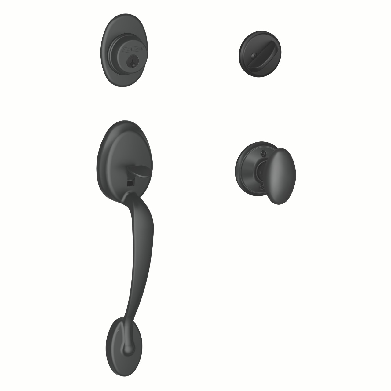 Single Cylinder Handleset and Siena Knob