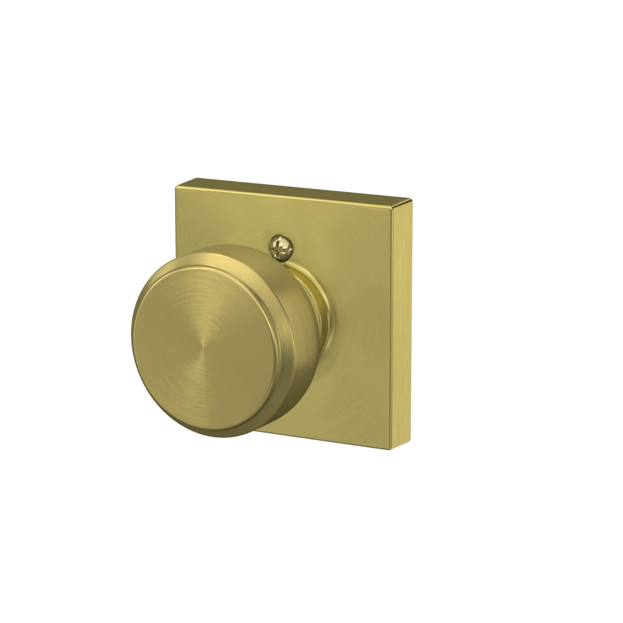 Serrure sans rotation avec bouton Bowery et garniture Collins