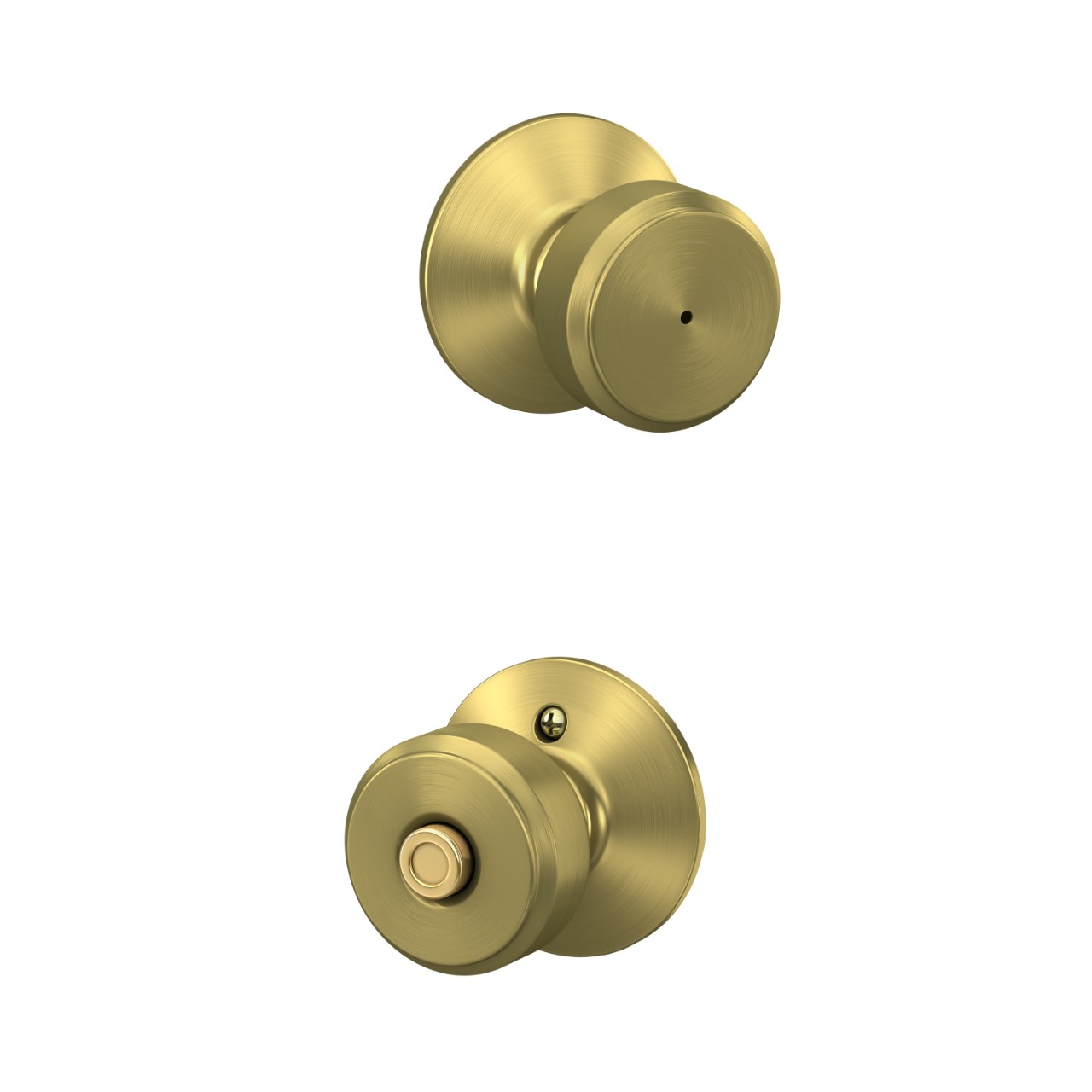 Serrure avec bouton Bowery pour chambre de bain et chambre à coucher