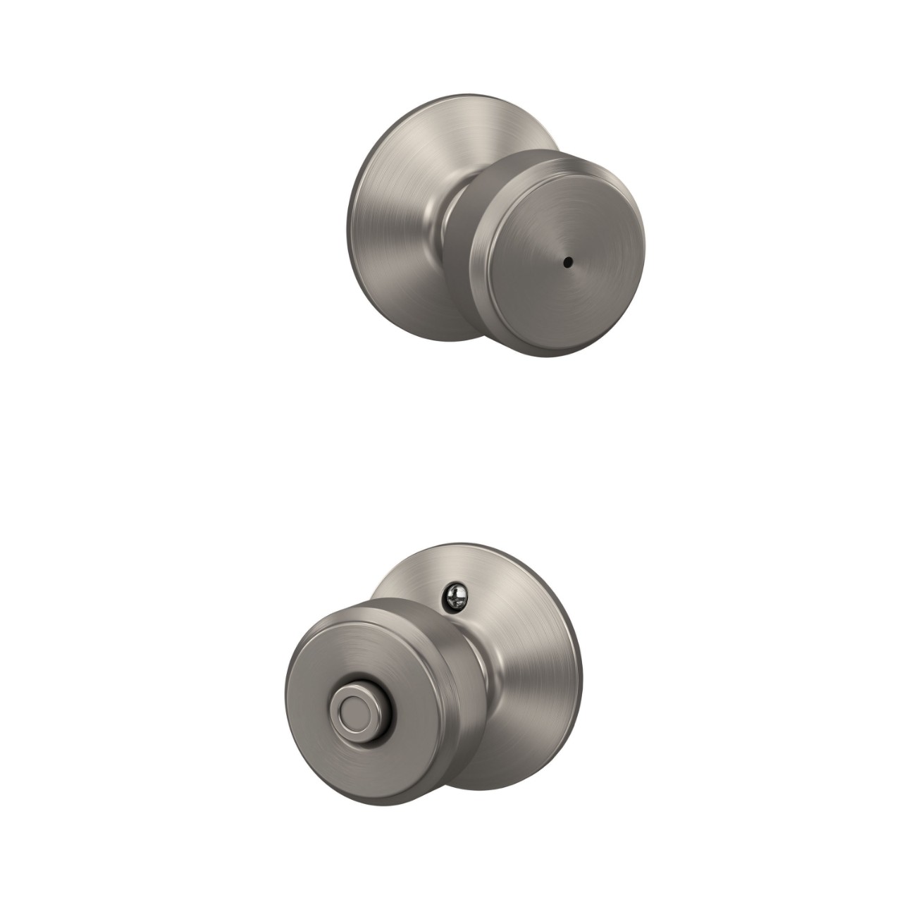 Serrure avec bouton Bowery pour chambre de bain et chambre à coucher