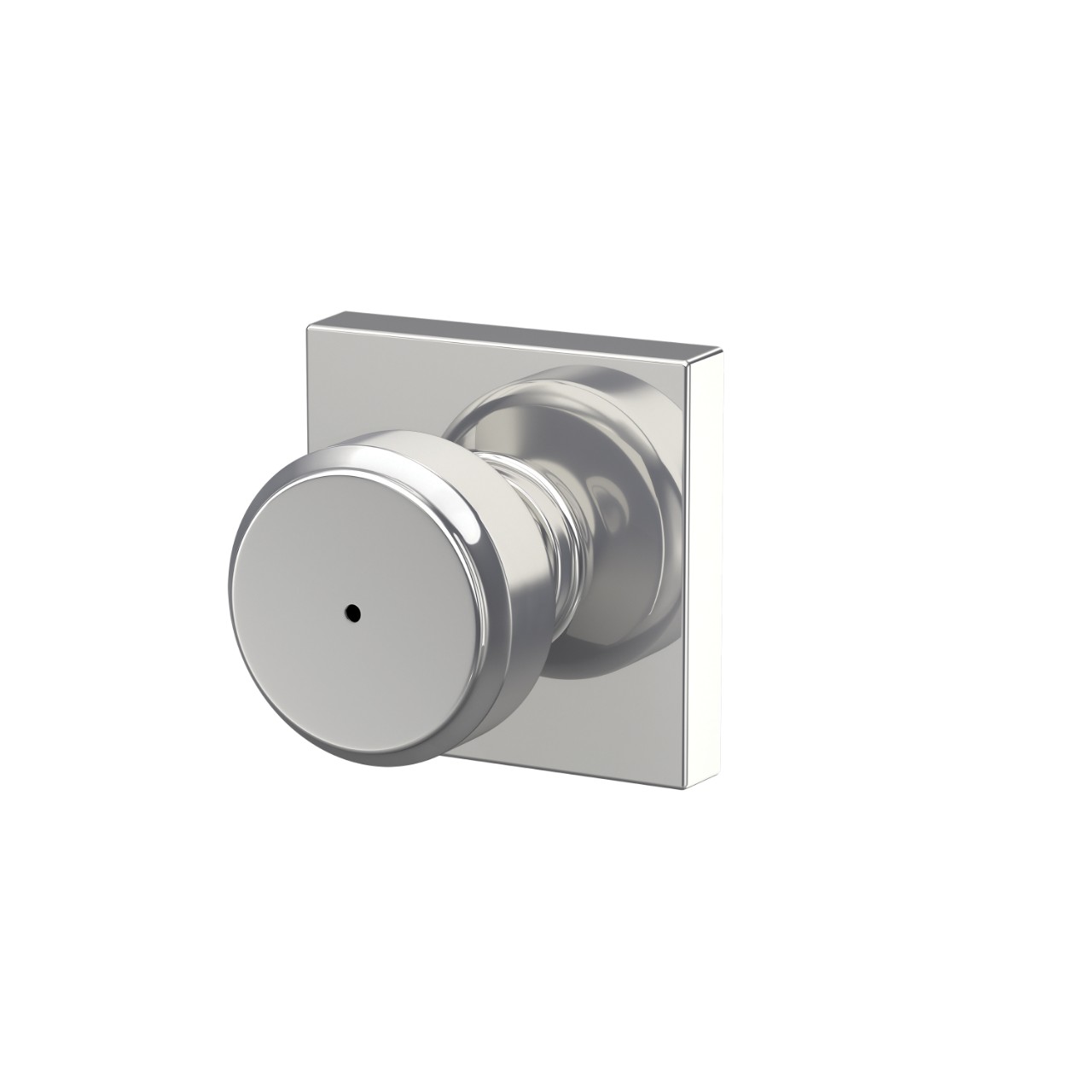 Serrure avec bouton Bowery et garniture Collins pour chambre de bain et chambre à coucher