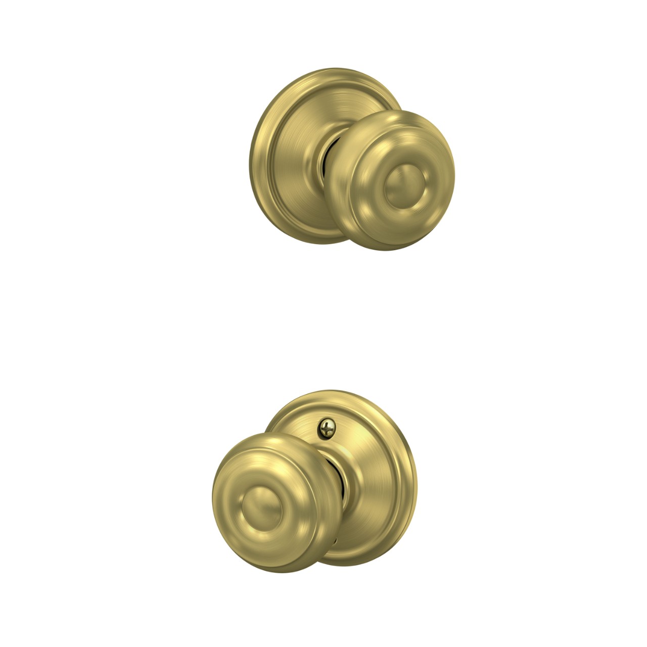 Serrure avec bouton Georgian pour vestibule et garde-robe