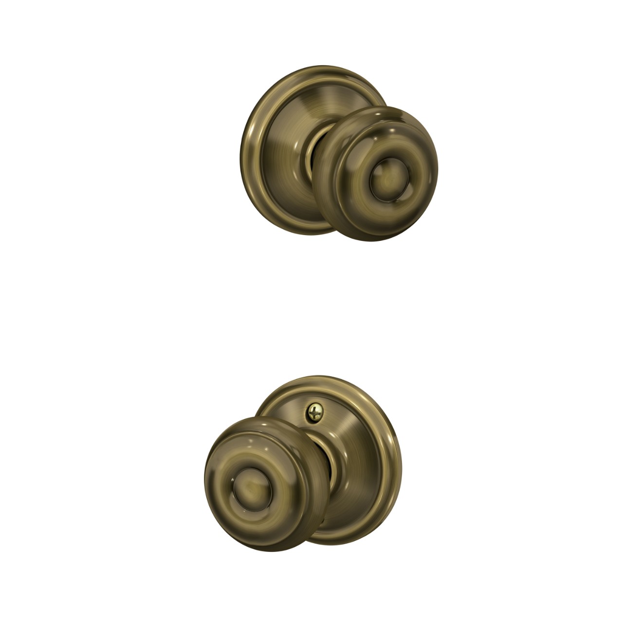 Serrure avec bouton Georgian pour vestibule et garde-robe