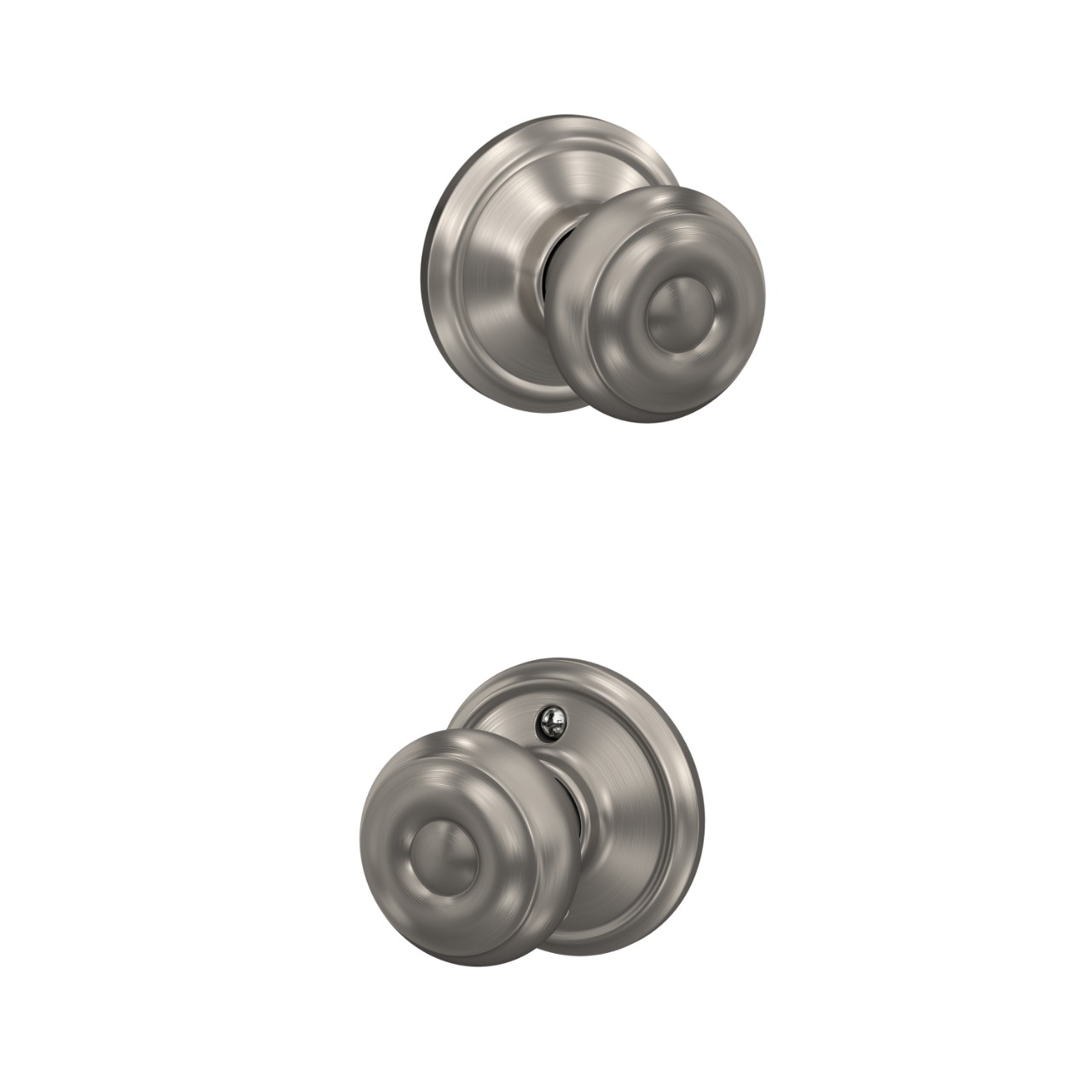 Serrure avec bouton Georgian pour vestibule et garde-robe
