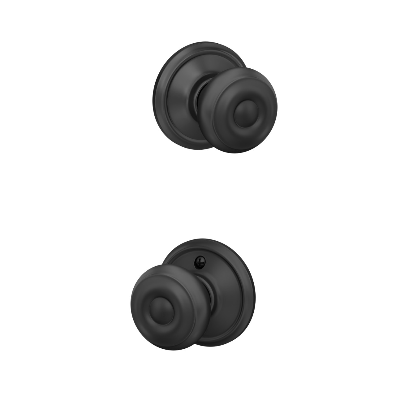 Serrure avec bouton Georgian pour vestibule et garde-robe