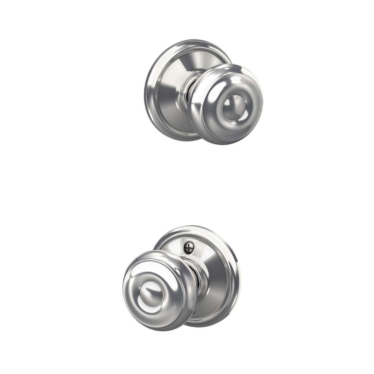 Serrure avec bouton Georgian pour vestibule et garde-robe