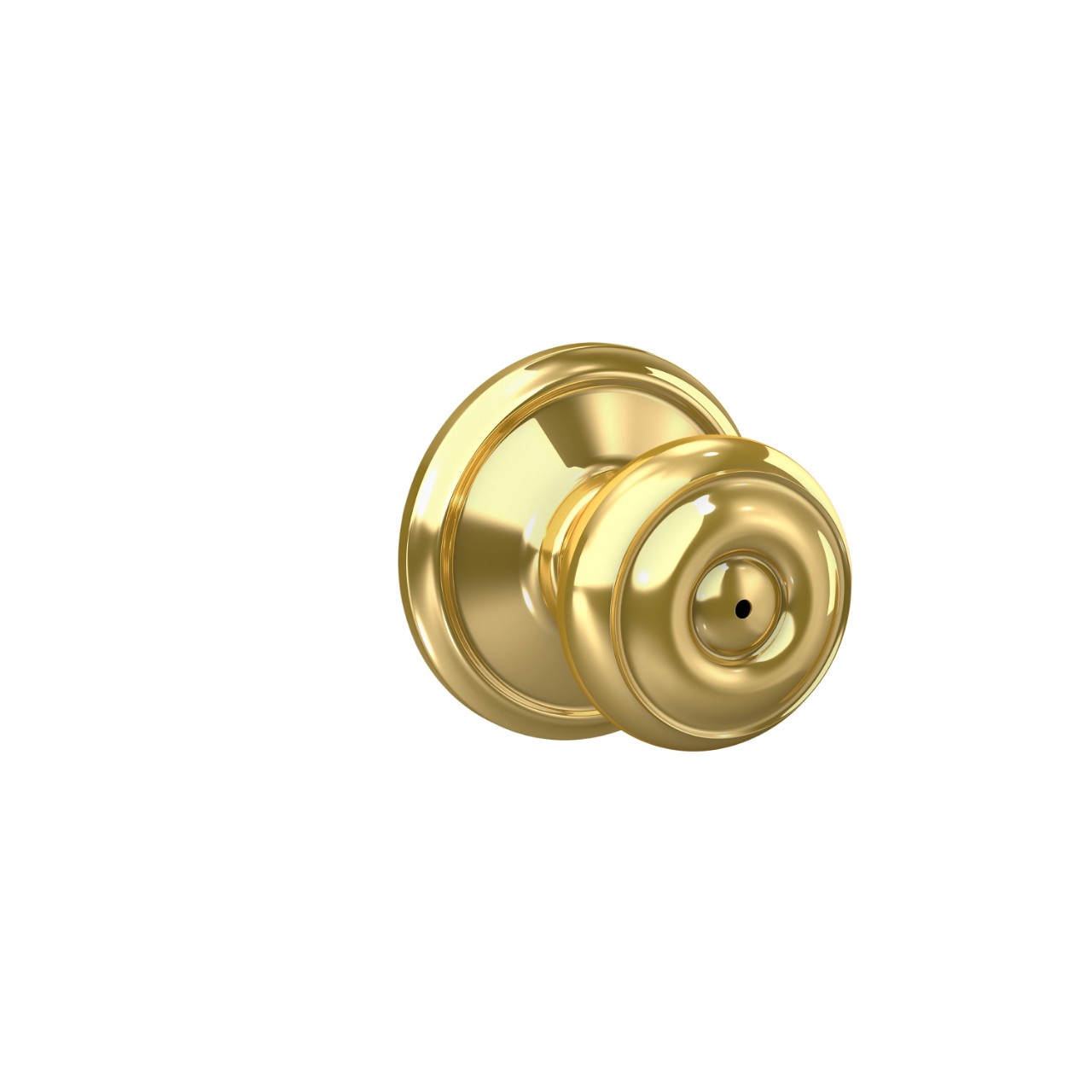 Serrure avec bouton Georgian pour chambre de bain et chambre à coucher