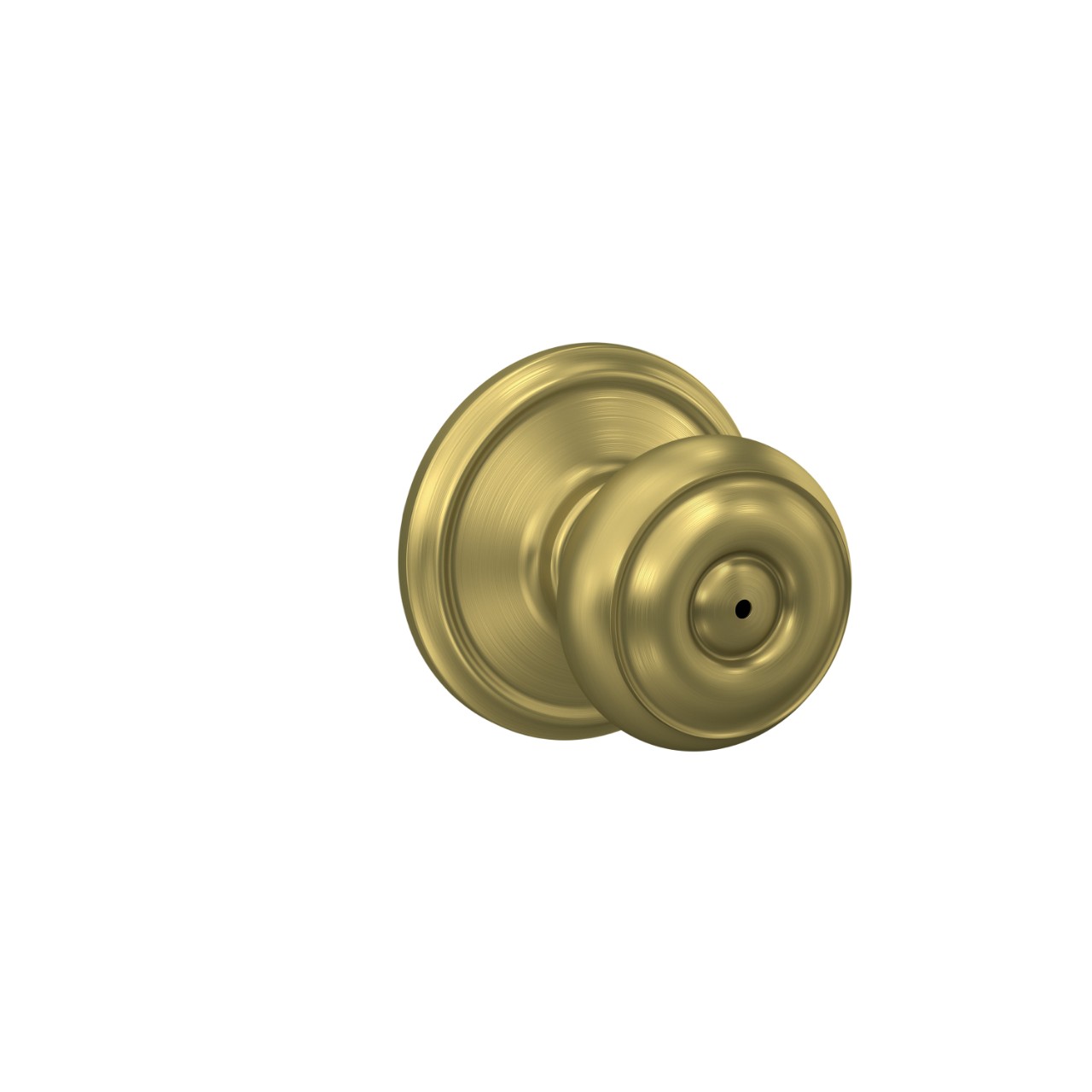 Serrure avec bouton Georgian pour chambre de bain et chambre à coucher