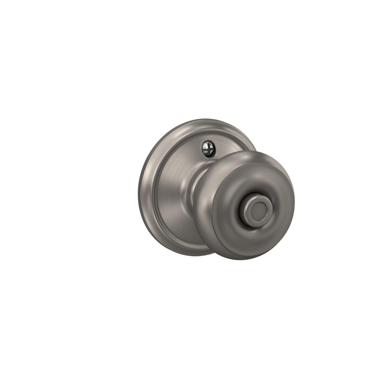 Serrure avec bouton Georgian pour chambre de bain et chambre à coucher