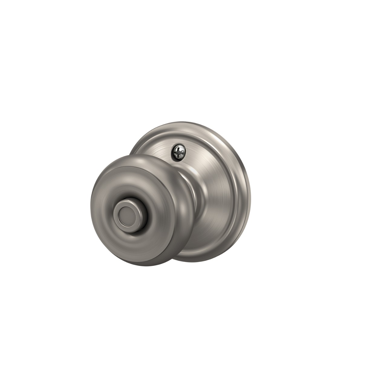Serrure avec bouton Georgian pour chambre de bain et chambre à coucher