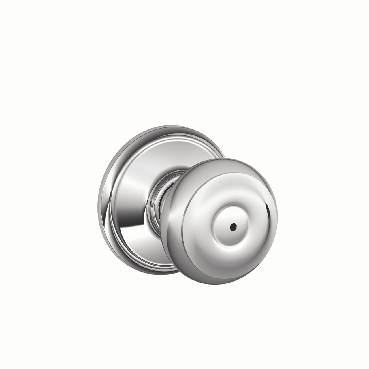 Serrure avec bouton Georgian pour chambre de bain et chambre à coucher