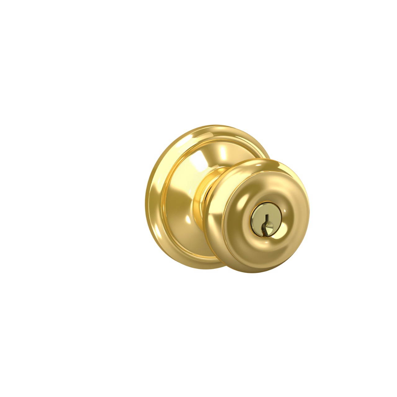 Serrure d’entrée à clé avec bouton Georgian