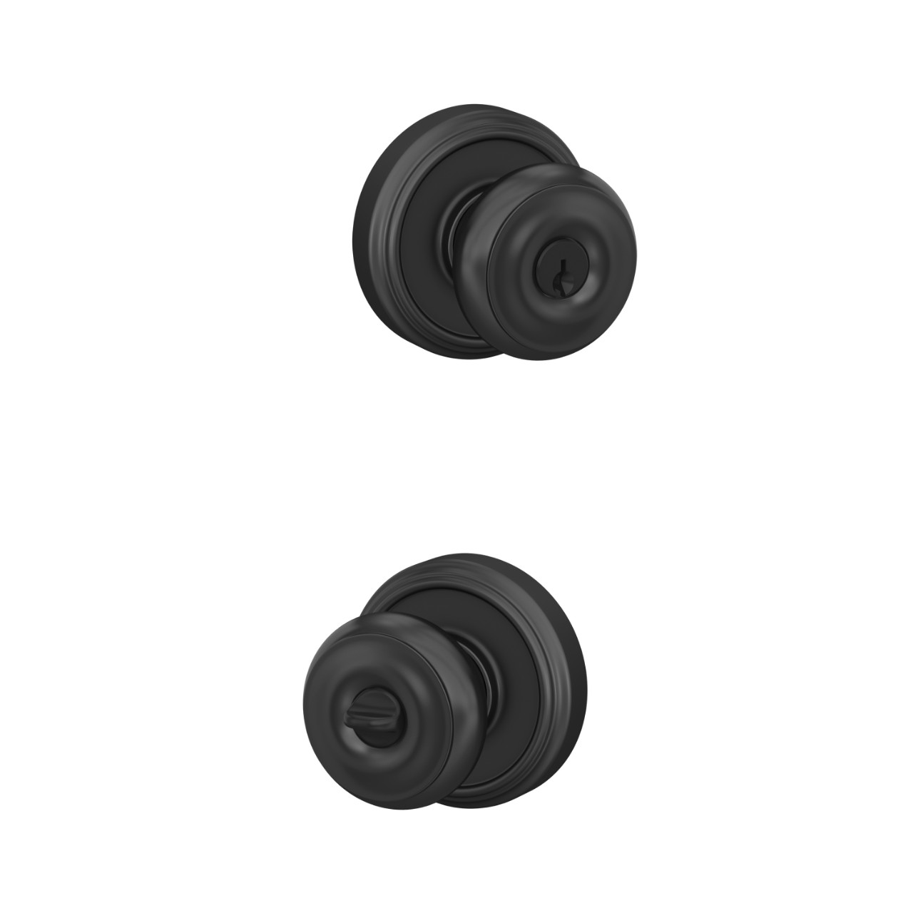 Georgian Knob Keyed Entry Lock