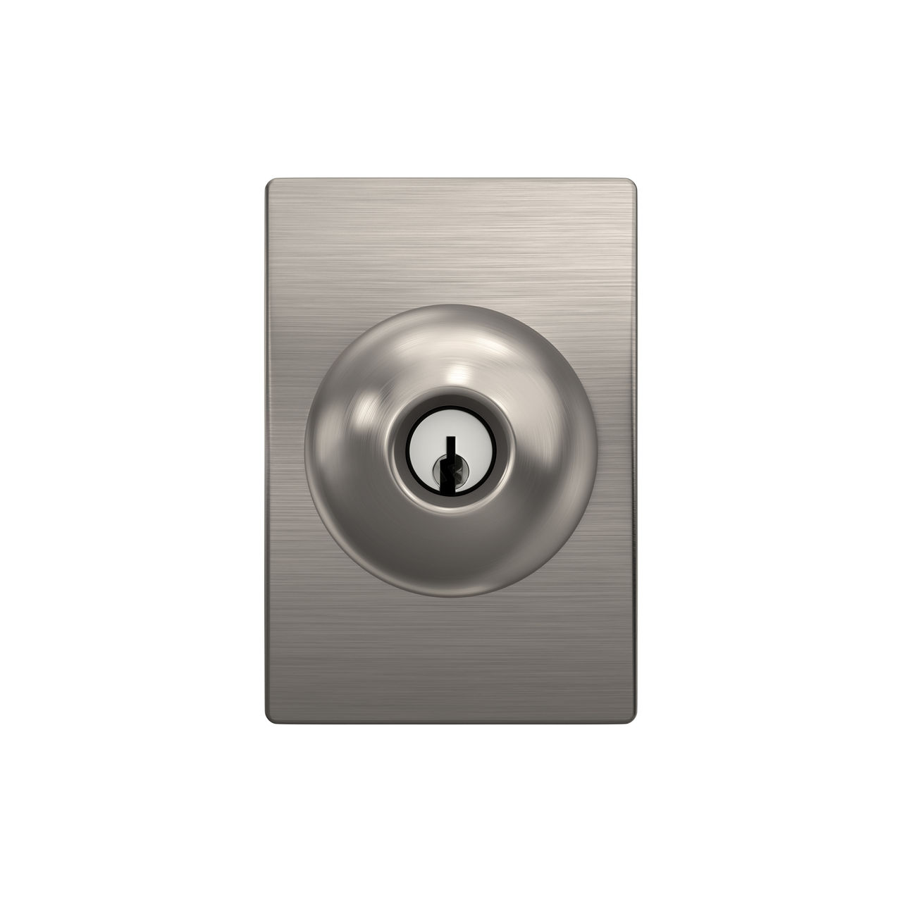 Serrure d’entrée à clé avec bouton Orbit et garniture Century