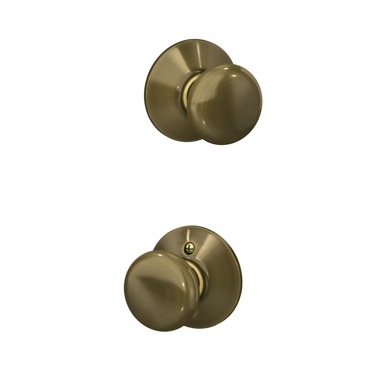 Serrure avec bouton Plymouth pour vestibule et garde-robe