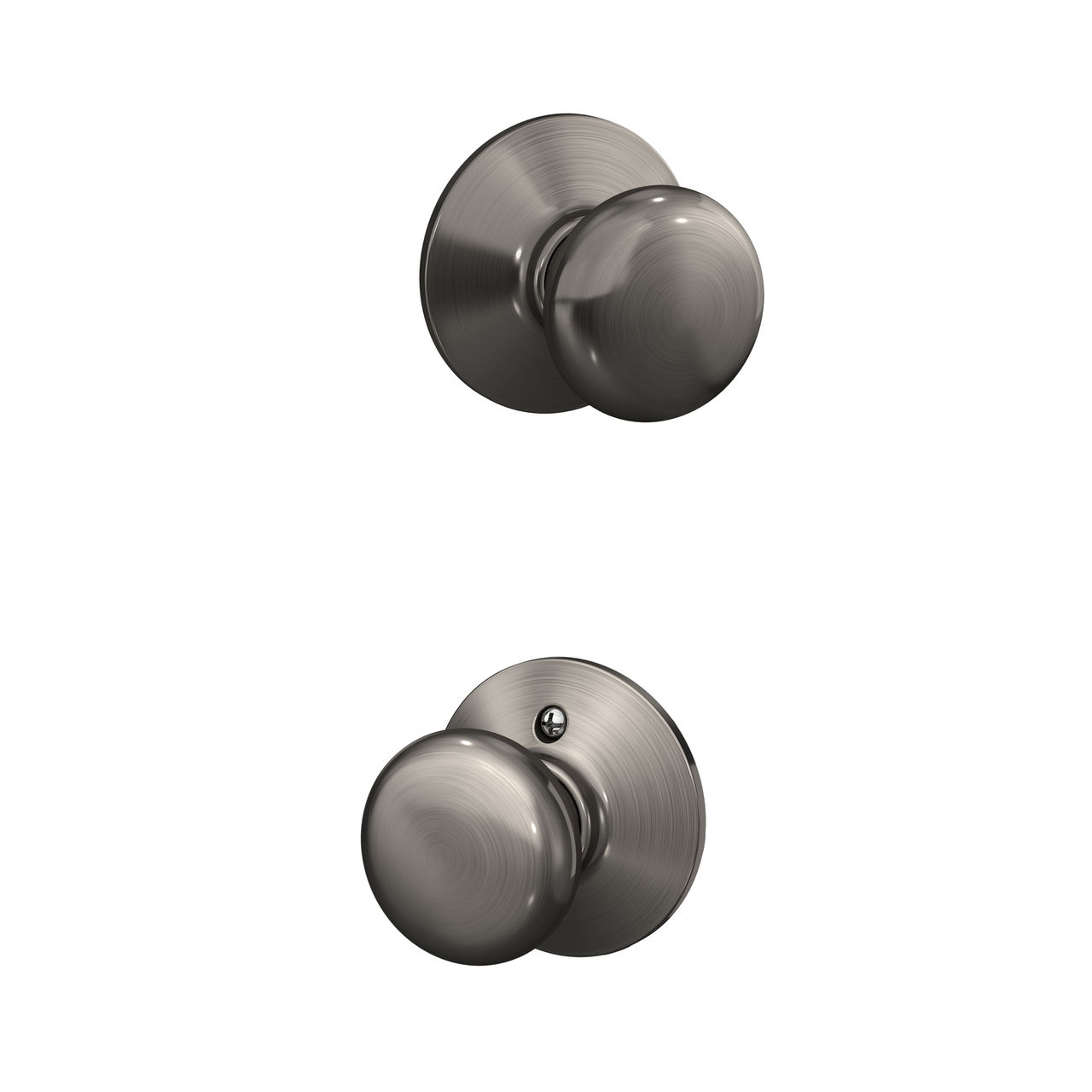 Serrure avec bouton Plymouth pour vestibule et garde-robe