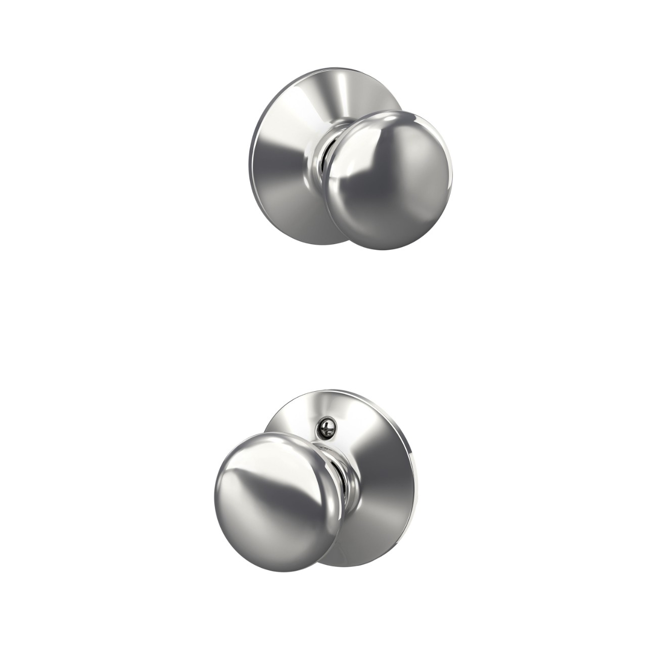 Serrure avec bouton Plymouth pour vestibule et garde-robe