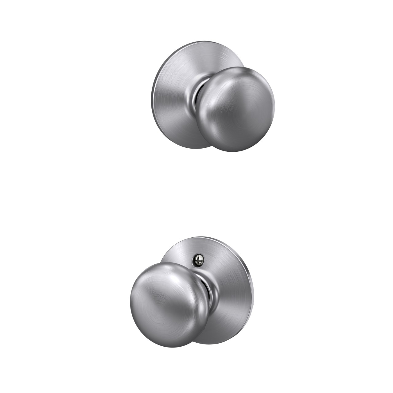 Serrure avec bouton Plymouth pour vestibule et garde-robe