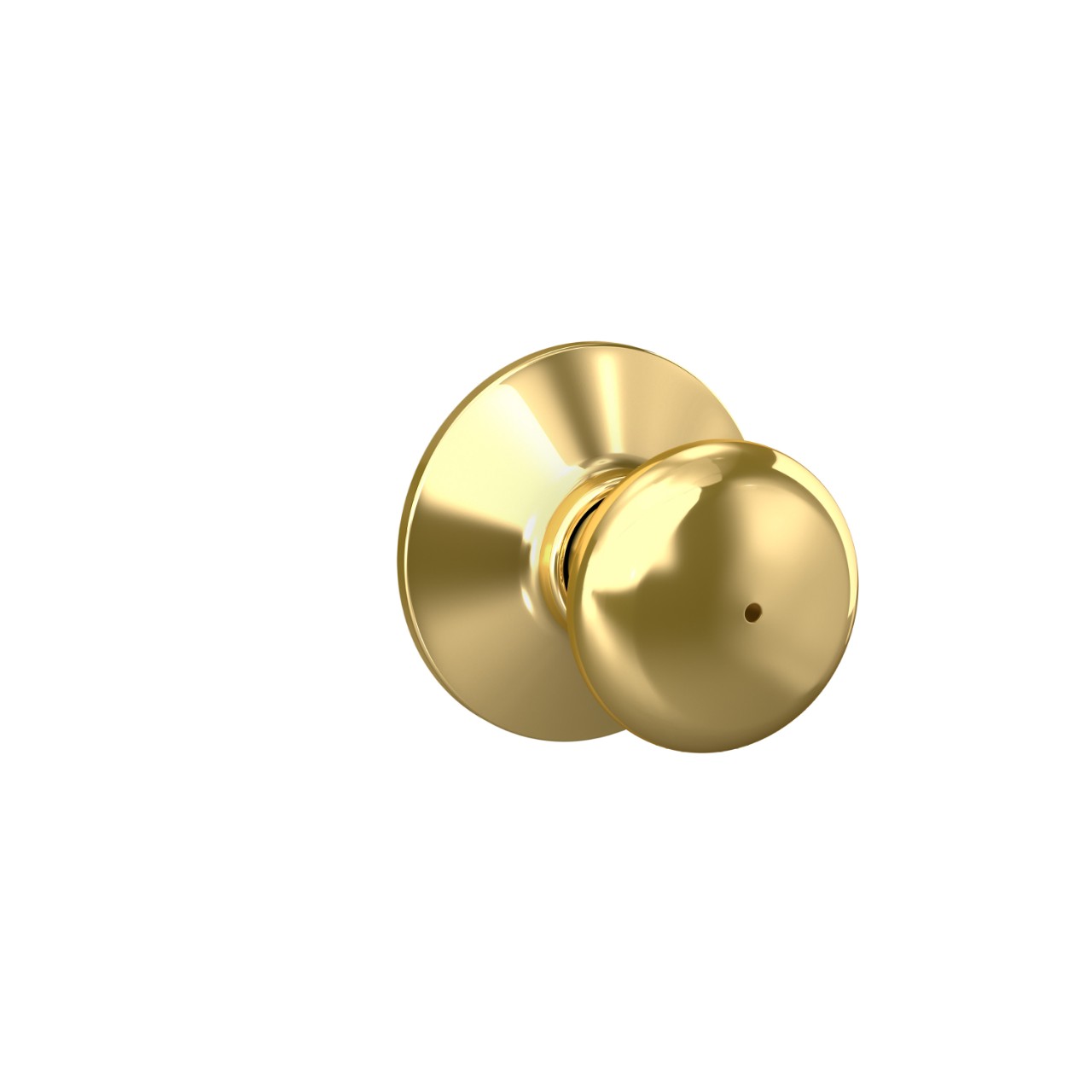 Serrure avec bouton Plymouth pour chambre de bain et chambre à coucher