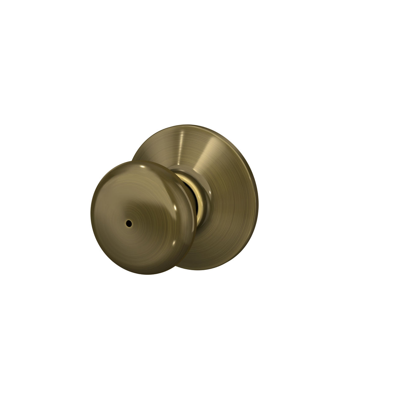 Serrure avec bouton Plymouth pour chambre de bain et chambre à coucher