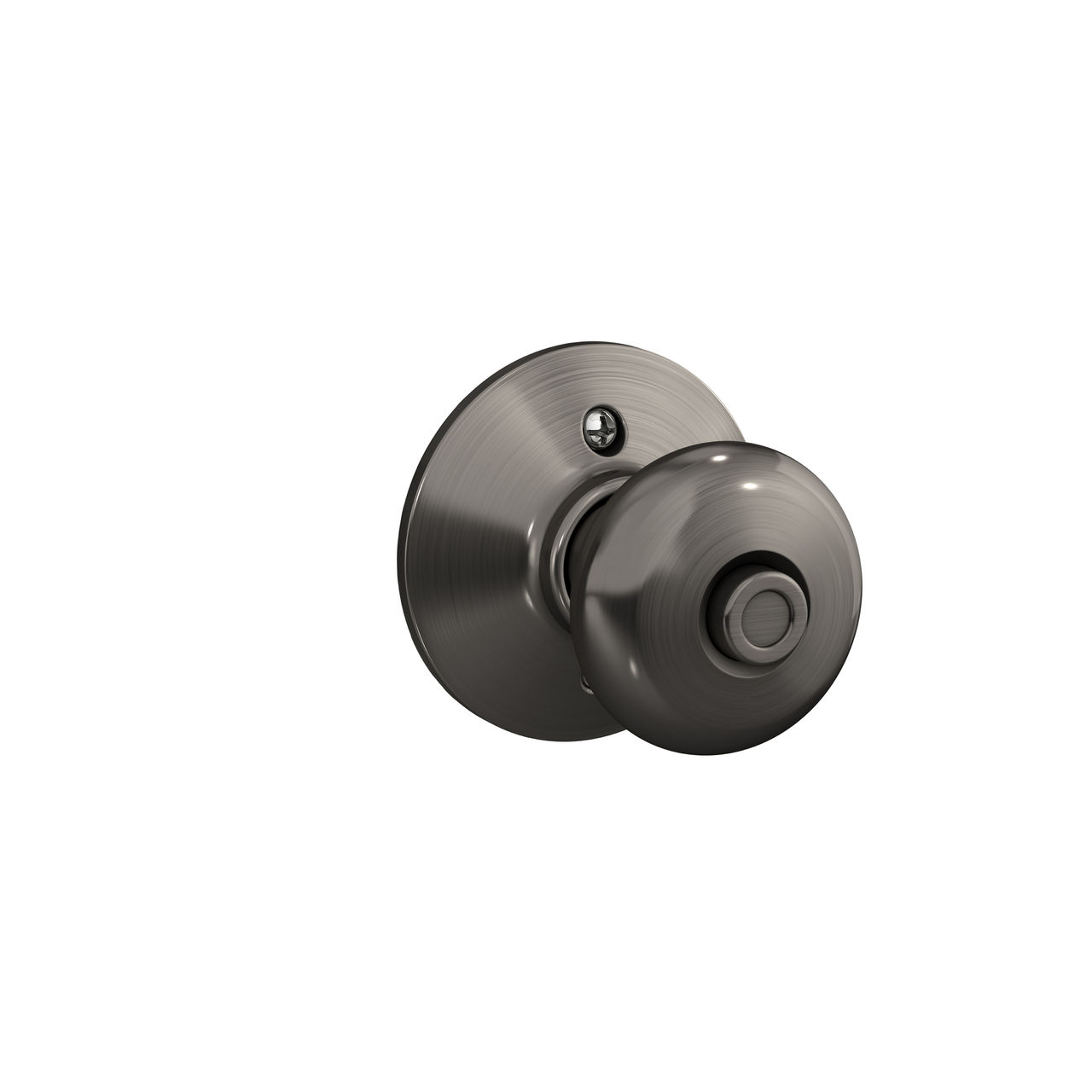 Serrure avec bouton Plymouth pour chambre de bain et chambre à coucher