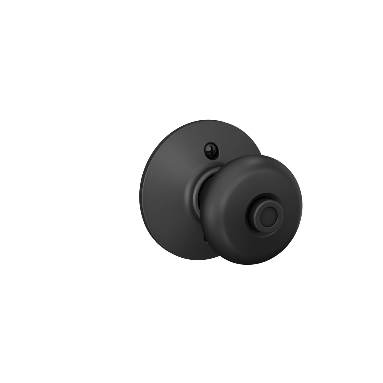 Serrure avec bouton Plymouth pour chambre de bain et chambre à coucher