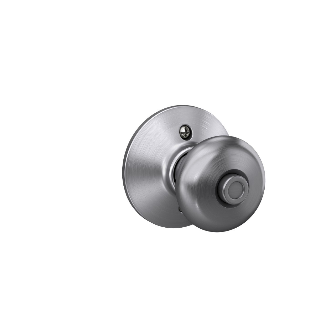 Serrure avec bouton Plymouth pour chambre de bain et chambre à coucher