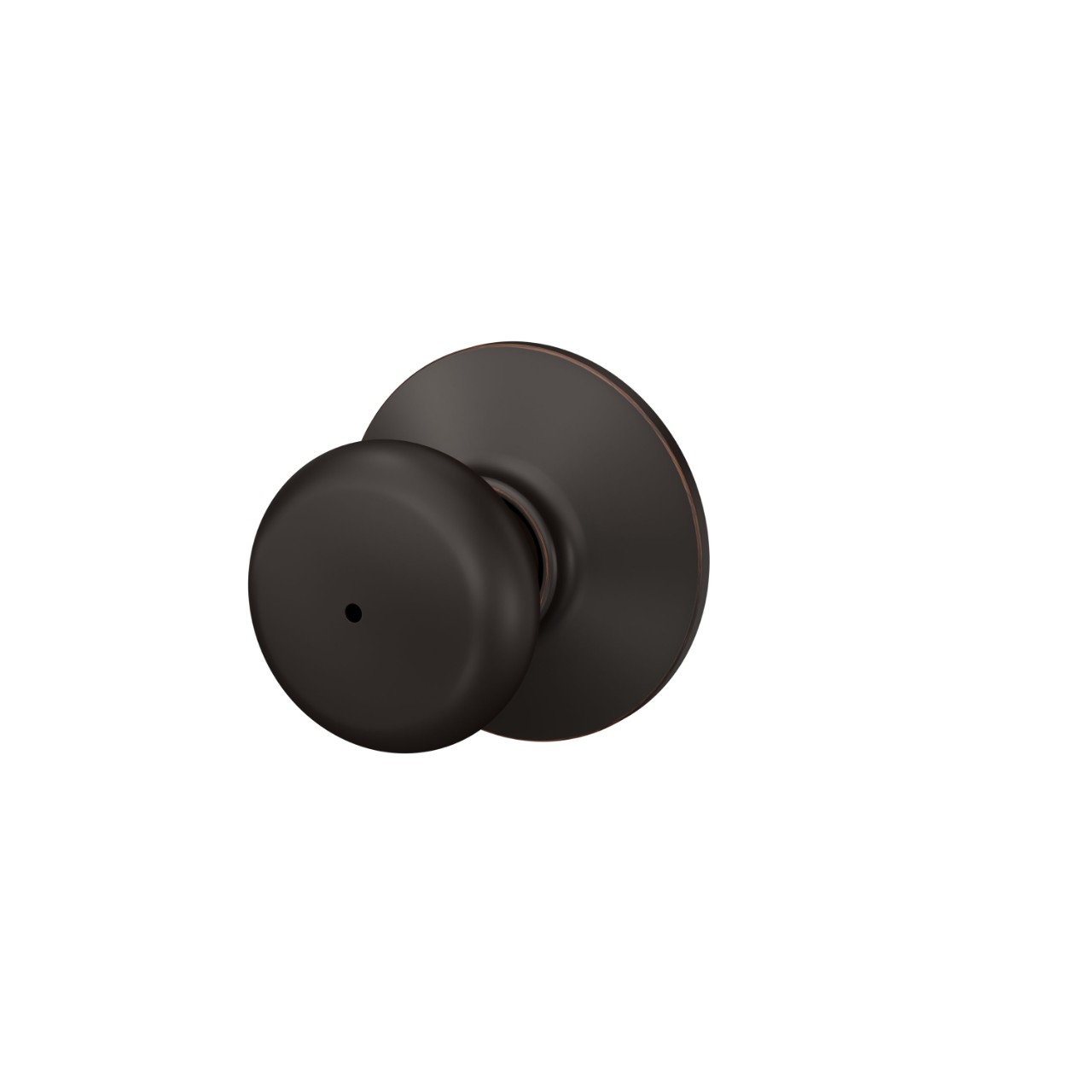 Serrure avec bouton Plymouth pour chambre de bain et chambre à coucher