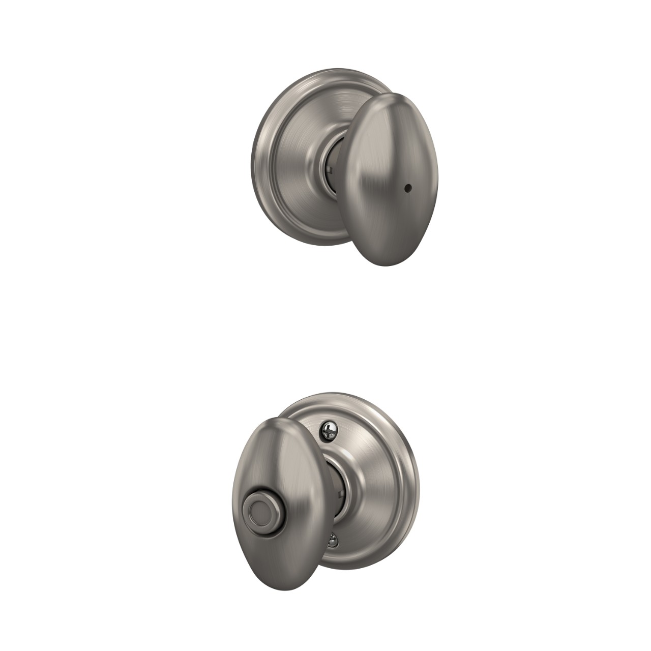 Serrure avec bouton Siena pour chambre de bain et chambre à coucher