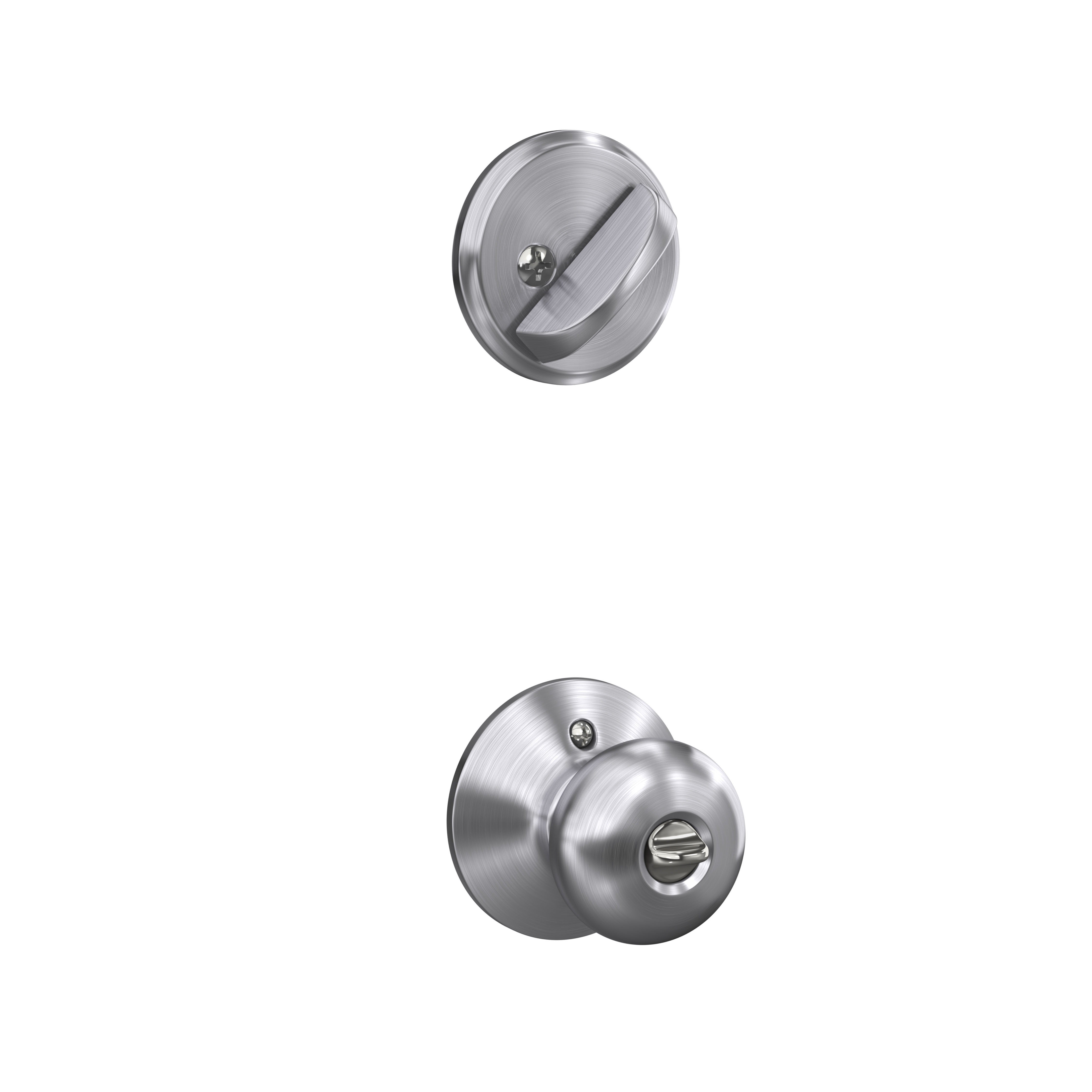 Single Cylinder Deadbolt and Plymouth Knob Keyed Entry Lock