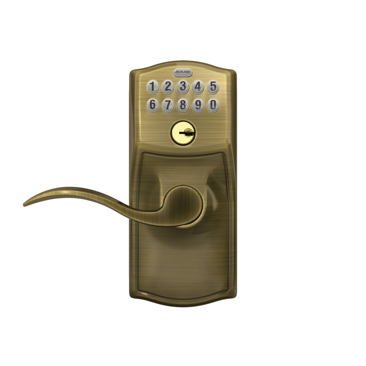 Keypad Lever and Accent Lever with Flex Lock