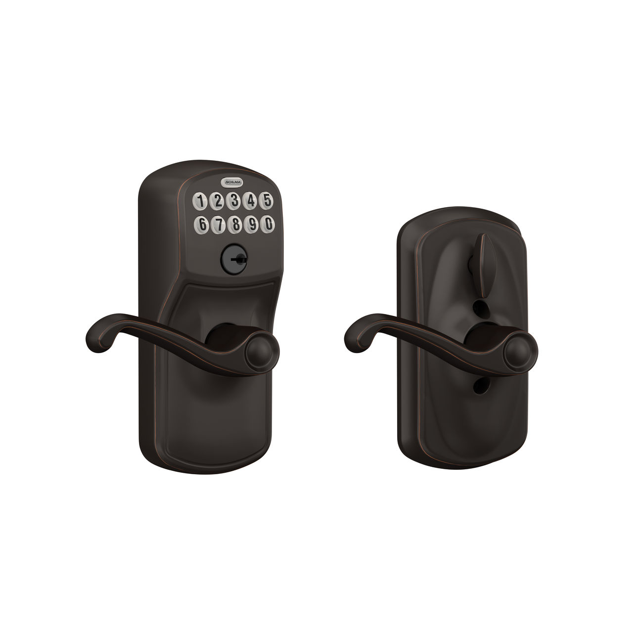 Keypad Lever and Flair Lever with Flex Lock