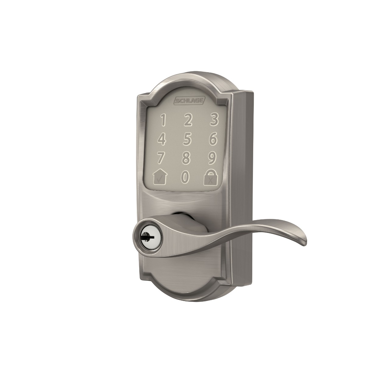 Levier intelligent Wi-Fi Encode™ de Schlage avec levier Accent