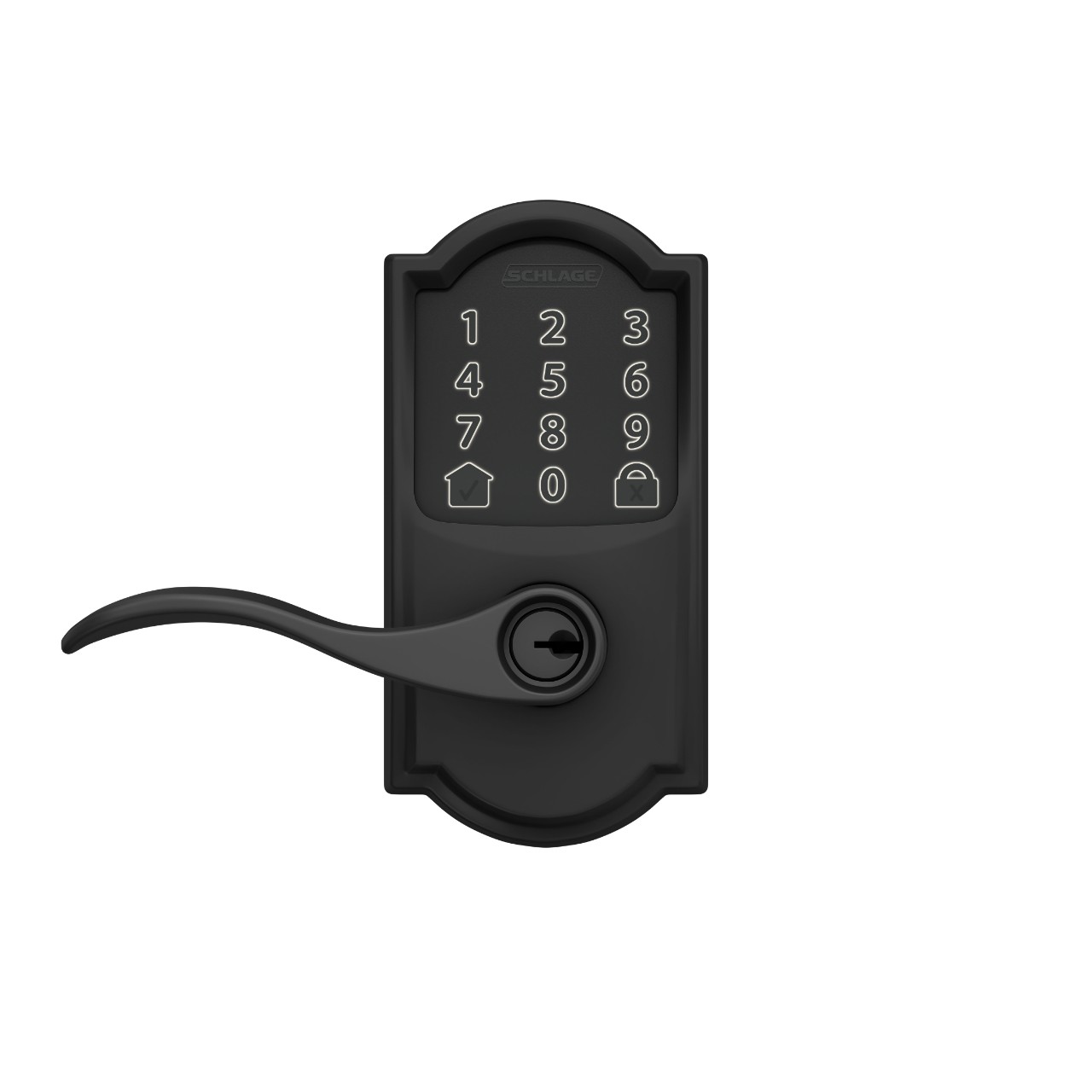 Levier intelligent Wi-Fi Encode™ de Schlage avec levier Accent