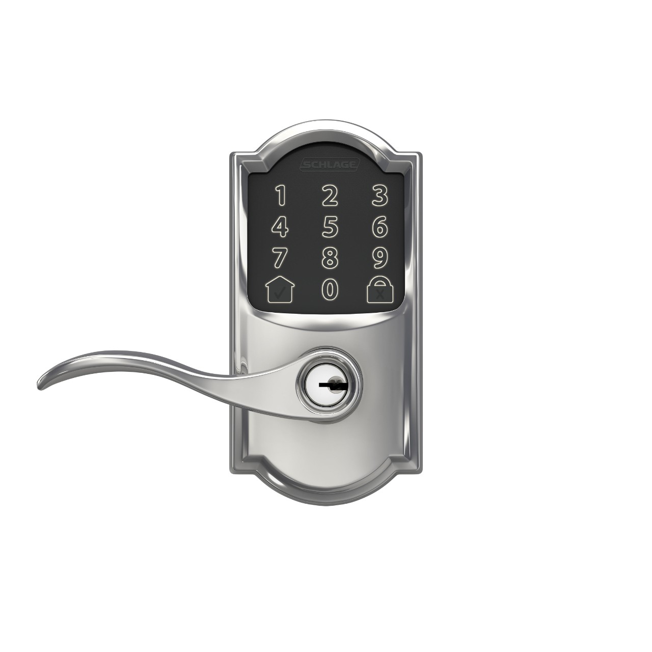Levier intelligent Wi-Fi Encode™ de Schlage avec levier Accent