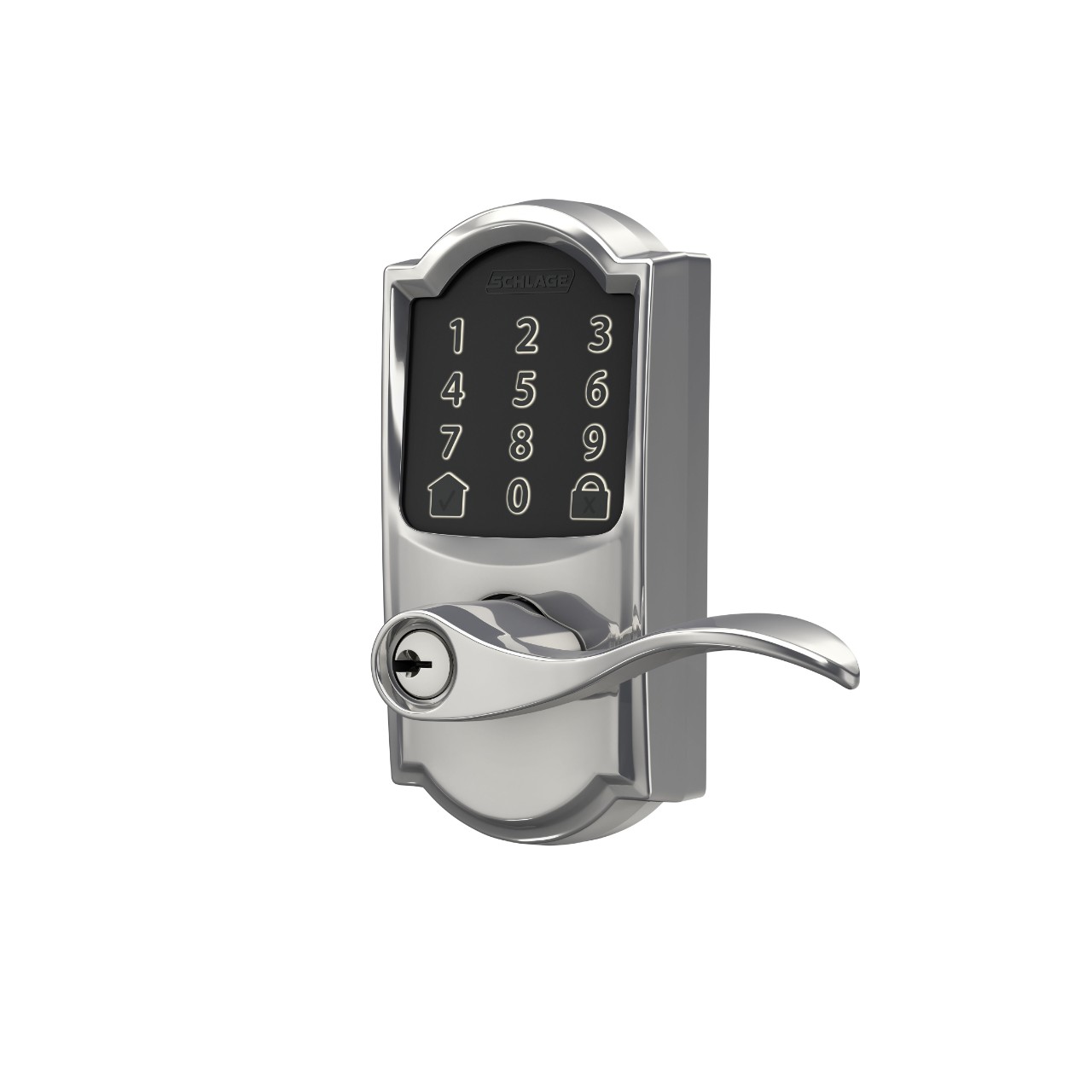 Levier intelligent Wi-Fi Encode™ de Schlage avec levier Accent