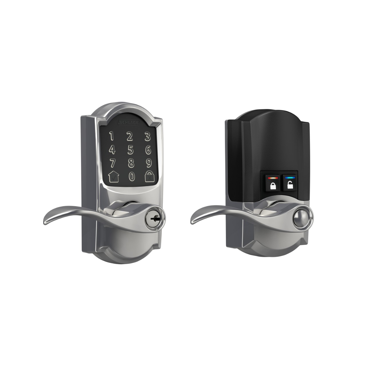 Levier intelligent Wi-Fi Encode™ de Schlage avec levier Accent